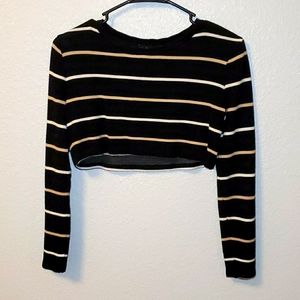 Striped crop top
